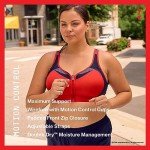 Champion Women's Motion Control Zip Sports Bra