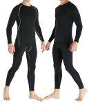 Men's Thermal Underwear Set - Fleece Lined 4 Pcs