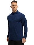 Men's Moisture-Wicking 1/4 Zip Running Shirt - Navy