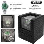 Prismatic Leather Watch Winder with Quiet Motor