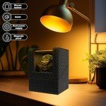 Prismatic Leather Watch Winder with Quiet Motor
