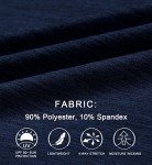 Men's Moisture-Wicking 1/4 Zip Running Shirt - Navy