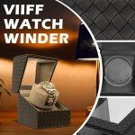 Prismatic Leather Watch Winder with Quiet Motor