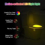 Color-Changing Toilet Night Lights with Motion Sensor