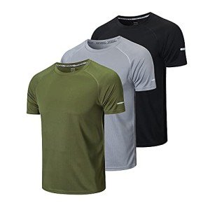Men's 3-Pack Quick-Dry Compression Active Shirts