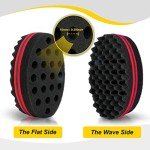 Curl Sponge Set with Glove, Brush, and Comb