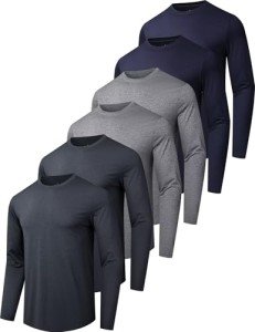 Men's Quick-Dry Long Sleeve Activewear 6-Pack