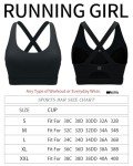 High Support Black Sports Bra for Active Women