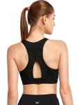 Yvette High Support Racerback Sports Bra - Black