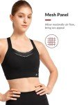 Yvette High Support Racerback Sports Bra - Black