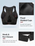Yvette High Support Racerback Sports Bra - Black