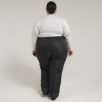 Plus Size Women's Skiing Pants - Black 4X Short