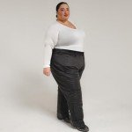 Plus Size Women's Skiing Pants - Black 4X Short