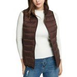 All In Motion Women's Lightweight Brown Puffer Vest