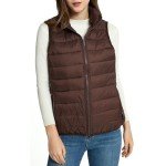 All In Motion Women's Lightweight Brown Puffer Vest