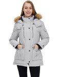 Wantdo Women's Thick Quilted Puffer Coat - Gray