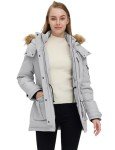 Wantdo Women's Thick Quilted Puffer Coat - Gray