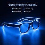 Glow LED Neon Rave Glasses for Parties