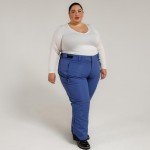 Plus Size Women’s Snow Ski Pants - Robin Blue