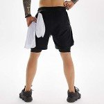 Men's 2-in-1 Running Shorts with Compression Liner