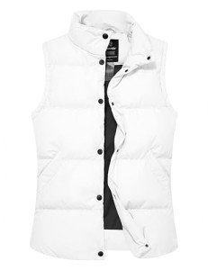 All In Motion Women's Thick Quilted Puffer Vest, White