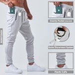 Slim-Fit Men's Workout Joggers with Zipper Pockets