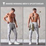 Slim-Fit Men's Workout Joggers with Zipper Pockets