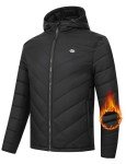 Men's Insulated Fleece Running Jacket with Hood