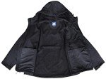 Plus Size Micro Fleece Soft Shell Jacket - Black