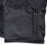 Plus Size Micro Fleece Soft Shell Jacket - Black