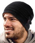 Men’s Reversible Winter Beanie Hat - Warm & Windproof