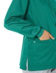 Hunter Green Snap Front Jacket - X-Large