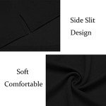 Men's Short Sleeve Untucked Stretch Dress Shirt - Black