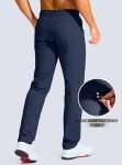 Men's Slim Fit Stretch Golf Pants with Pockets