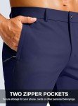 Men's Slim Fit Stretch Golf Pants with Pockets