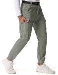 Men's Lightweight Cargo Joggers with 6 Pockets