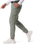 Men's Lightweight Cargo Joggers with 6 Pockets
