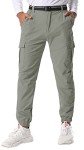 Men's Lightweight Cargo Joggers with 6 Pockets