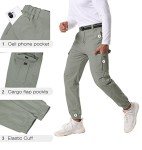 Men's Lightweight Cargo Joggers with 6 Pockets
