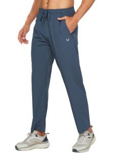 NORTHYARD Men's Lightweight Athletic Joggers with Zipper Pockets