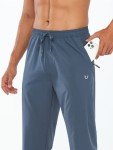 NORTHYARD Men's Lightweight Athletic Joggers with Zipper Pockets