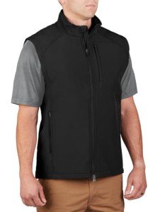 Men's Black Athletic Outerwear Vest, XX-Large