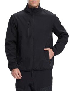 Men's Lightweight Insulated Athletic Jacket - Black