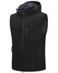 Men's Lightweight Hooded Softshell Vest for Activewear