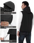Men's Lightweight Hooded Softshell Vest for Activewear