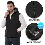 Men's Lightweight Hooded Softshell Vest for Activewear