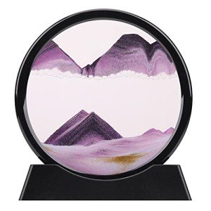3D Liquid Motion Sand Art Display - Purple