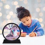 3D Liquid Motion Sand Art Display - Purple