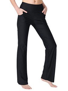 Zeronic High-Waisted Bootcut Yoga Pants with Pockets