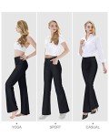 Zeronic High-Waisted Bootcut Yoga Pants with Pockets